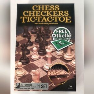 [5 x $20] New Game Set of: Chess / Checkers / Tic Tac Toe Set